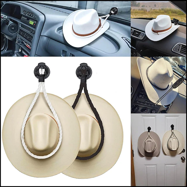 Hat Mounts, Cowboy Hat Mounts for Your Vehicle, Cowboy Hat Holder Rack for Truck SUV Car(Keep Hat Shape) - Hat Holder for Truck Seat Car Accessories Car Accessories 17