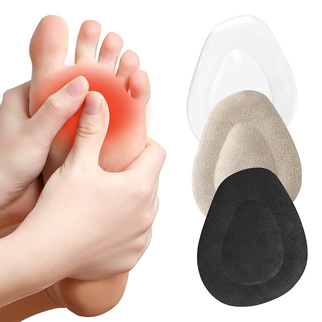  1 pair Anti-slip Silicone Gel Inserts Plantar Fascitis Gel Half Insoles Shoes Women Forefoot Anti-Pain Insert Foot High Heels