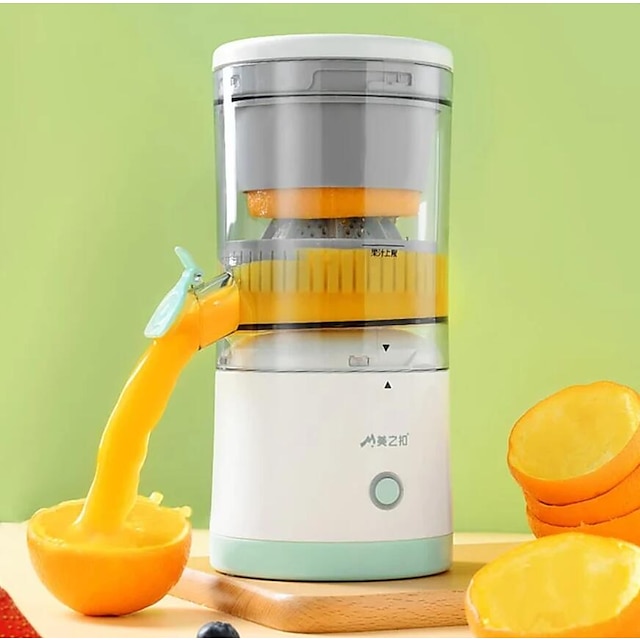 Rechargeable Electric Juicer, Portable Wireless Citrus Juicer Blender Machine