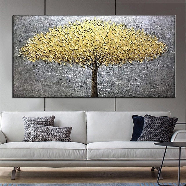  Mintura hecho a mano abstracto árbol flor pinturas al óleo sobre lienzo arte de la pared decoración cuadros modernos para la decoración del hogar enrollado sin marco pintura sin estirar