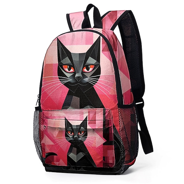  Cute Black Cat Backpack for Girls – Trendy Animal Print School Bag with Large Capacity and Fun Design for Teens