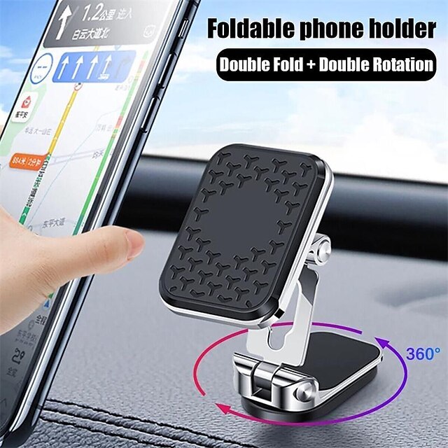  Dashboard Phone Holder Rotatable Foldable Adjustable Phone Holder for Car Compatible with All Mobile Phone Phone Accessory