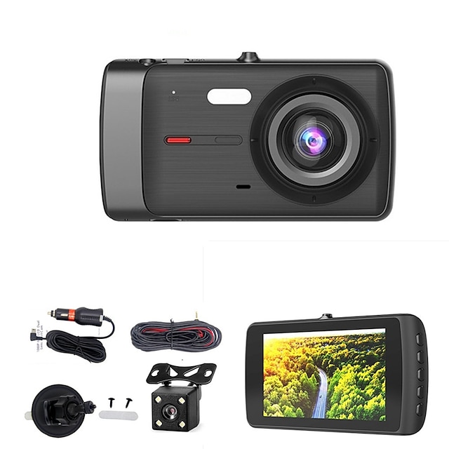  X402 1080p Neues Design / HD / Booten Sie die automatische Aufnahme Auto dvr 170 Grad Weiter Winkel 4 Zoll IPS Autokamera mit Nachtsicht / G-Sensor / Parkmodus 4 Infrarot-LEDs Auto-Recorder
