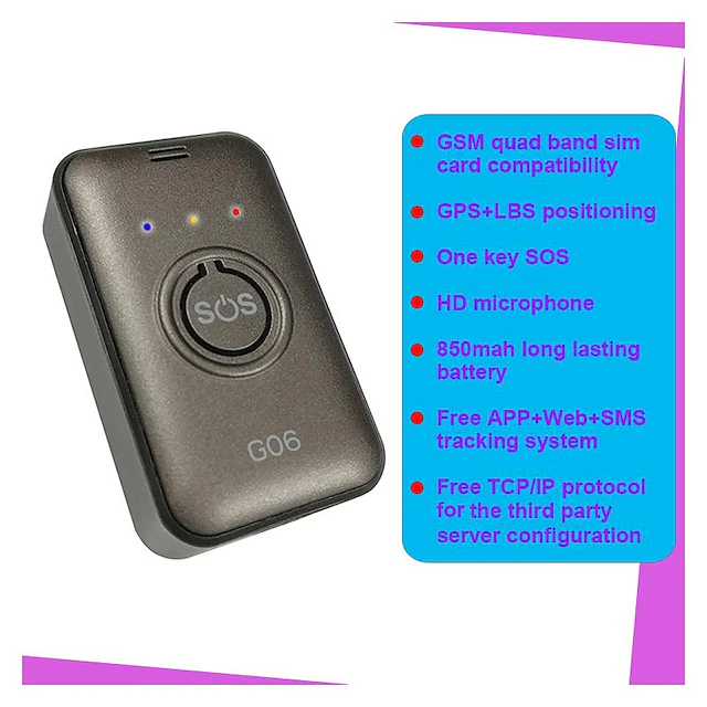 G06 Long Standby Micro Hidden Personal GPS Tracker Real Time Tracking ...