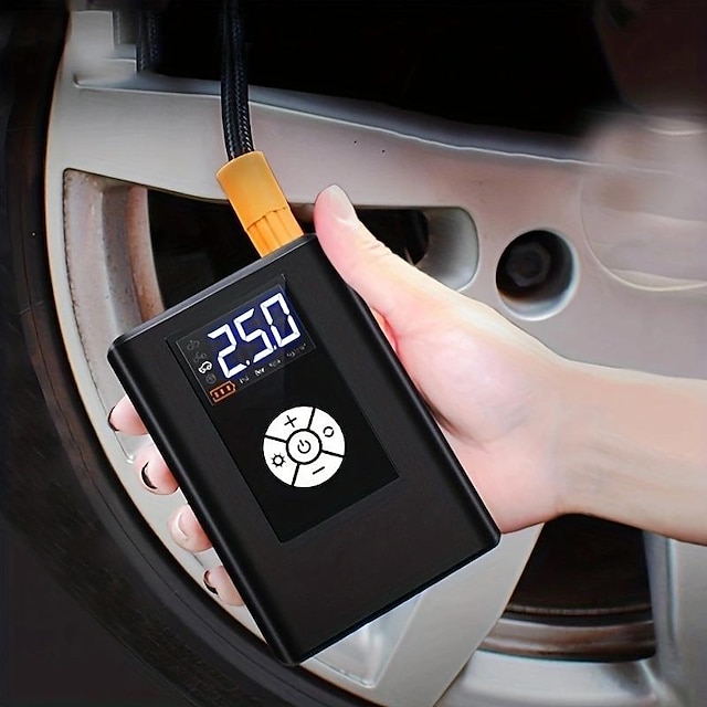  Wireless Car Air Pump 120W 150PSI Portable Digital Air Compressor Electric Auto Pump Tire Inflator For Car Motorcycle Bike Balls