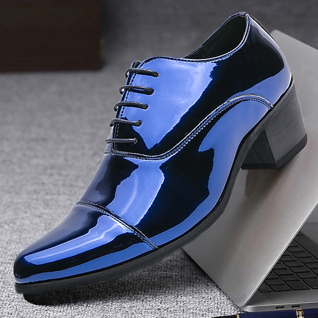 Men's Oxfords Dress Shoes Height Increasing Shoes Casual British ...