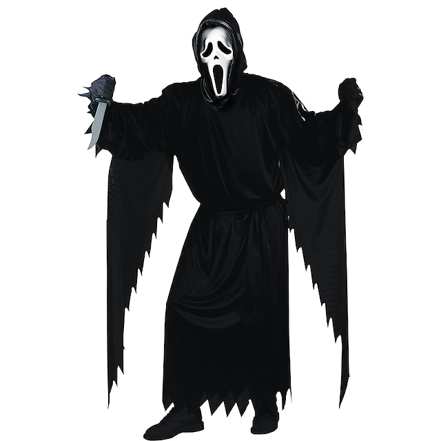  Scream Death Ghostface Cosplay Costume Mask Kid's Adults' Men's Women's Boys Girls' Horror Scary Costume Party Stage Halloween Carnival Mardi Gras Easy Halloween Costumes