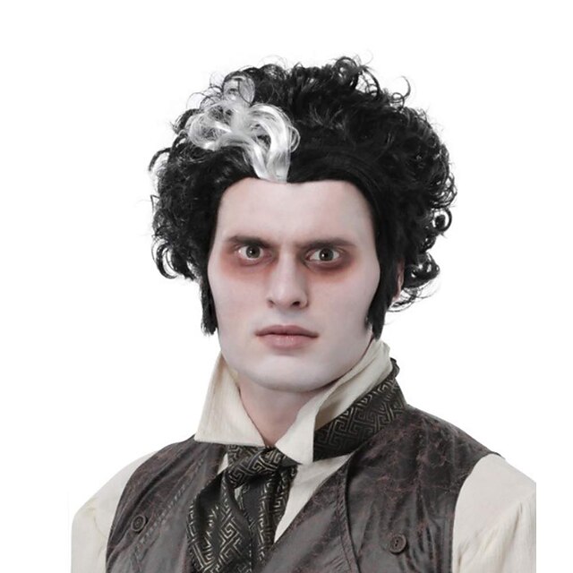  sweeney todd vuxen peruk halloween cosplay party peruker