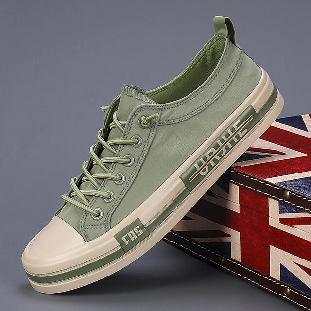 Diagonal Stripes - Inspired By Taylor Swift - Sustainably Made Men’s lace-up canvas shoes main image 0