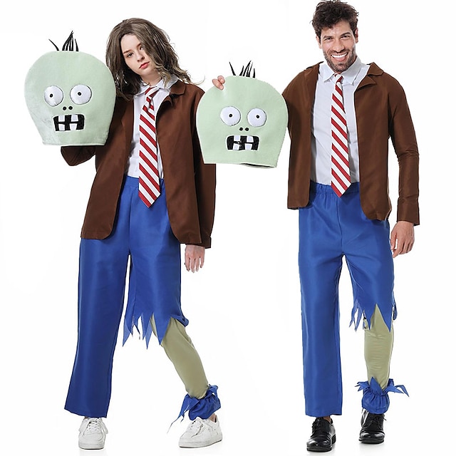 Couples Zombie Halloween Group Couples Costumes Men's Women's Movie ...