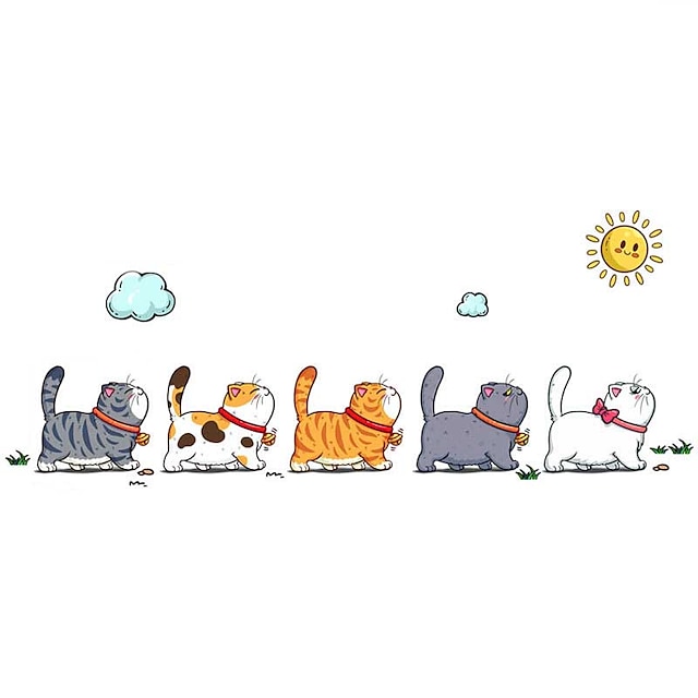  5 قطعة / المجموعة تسلق القطط ملصق سيارة مضحك الحيوان التصميم ملصقات مقاومة للماء جسم السيارة نافذة المنزل الشارات الإبداعية الديكور