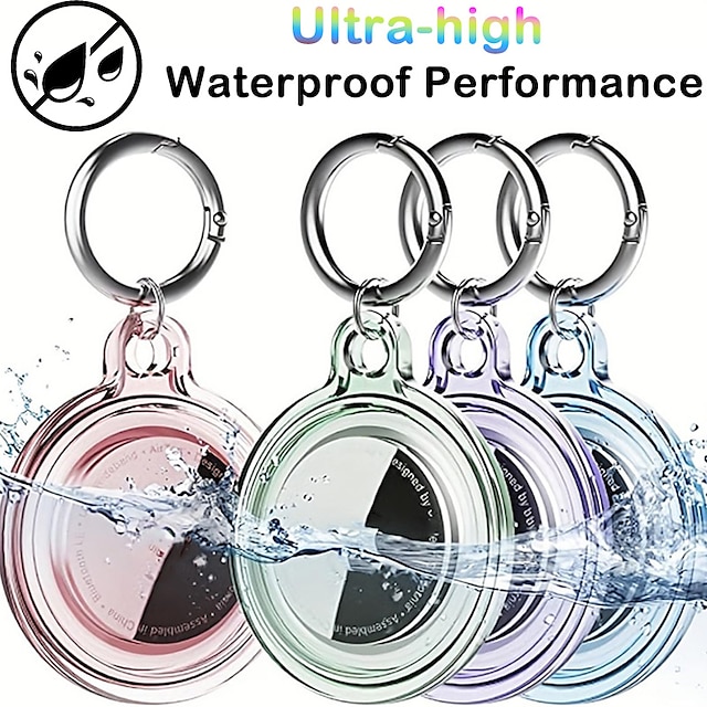  Waterproof Holder For Airtag,Keychain For Airtag , Case For Dog Collar, Luggage, Keys, Full Body Anti-Scratch Protective