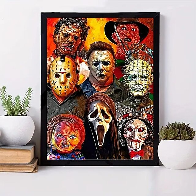 Halloween Wall Art Canvas Prints and Posters Pictures Decorative Fabric Painting For Living Room Pictures No Frame3