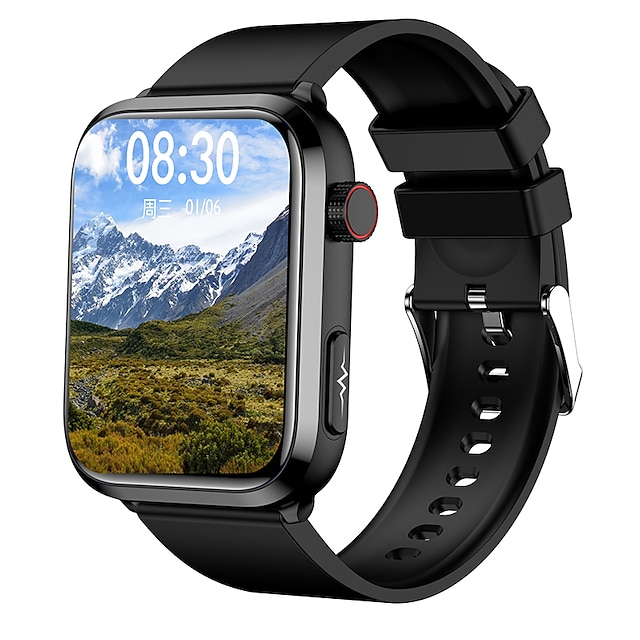  iMosi ET210 Älykello 1.91 inch Älykello Bluetooth EKG + PPG Lämpötilan valvonta Askelmittari Yhteensopiva Android iOS Naisten Miehet Pitkä valmiustila Handsfree puhelut Vedenkestävä IP 67 39 mm