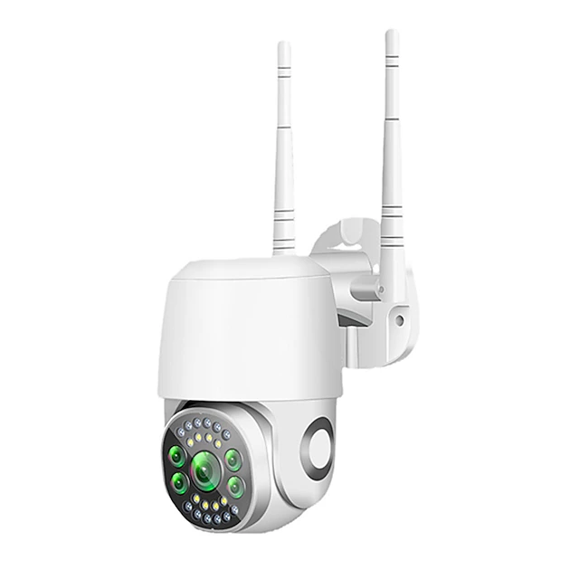 Five Lens HD 1080P/720P Wireless Speed Dome PTZ WiFi IP Camera Two-way Intercom Full Color Night Vision Motion Detection 5G Dual-band IP66 Waterproof Indoor and Outdoor Surveillance Camera 18