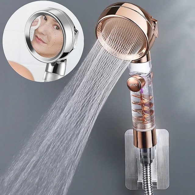  Beauty Skin Three-speed Turbo Rod Supercharged Shower Shower Head Whirlpool Bath Bath Hose Set Water Heater Shower Head Shower