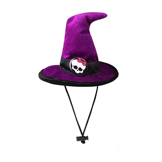  Chien Chat Bandanas & Chapeaux Cosplay Tenue d'Halloween Cosplay Drôle Hiver Doux Lavable Confortable Halloween Extérieur Halloween Décontracté Quotidien Vêtements pour Chiens for Bichon Frisé Spitz