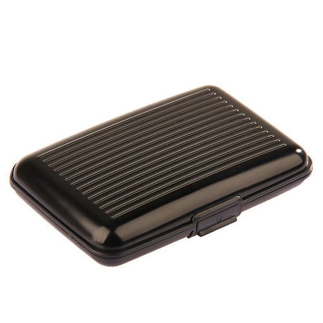  Soporte para tarjetas de crédito billetera de metal soporte para tarjetas de nombre protector de tarjetas de crédito impermeable para mujeres y hombres