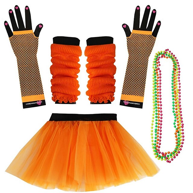 1920-tallet Den store Gatsby 1980erne Drakter Den store Gatsby Kostyme Kongedagen Halloween Karneval Maskerade Fest Pride-parade Pride måned Voksen Skjørt Hansker Halskjeder Alle årstider