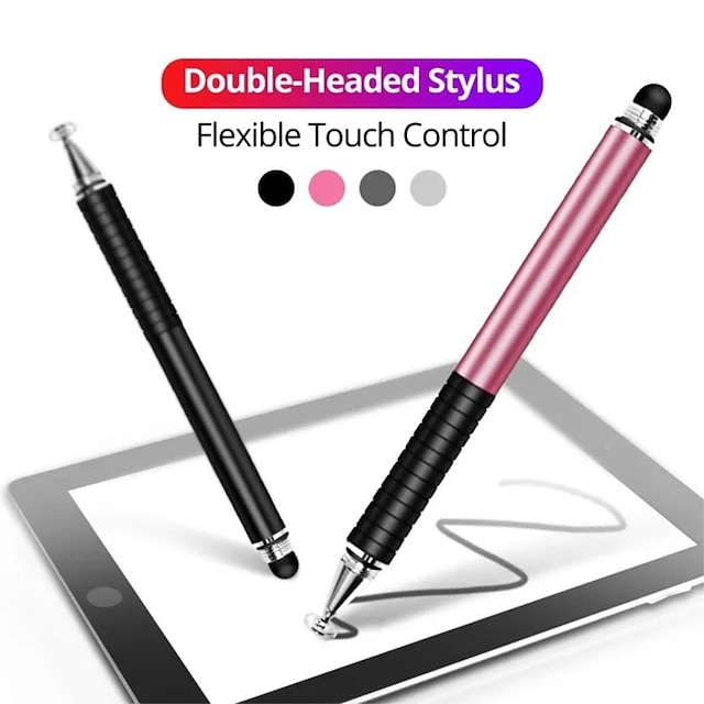  Universal 2 In 1 Stylus Drawing Tablet PC Pens Capacitive Screen Caneta Touch Pen for Mobile Android Phone for IPad Smart Pencil Accessories