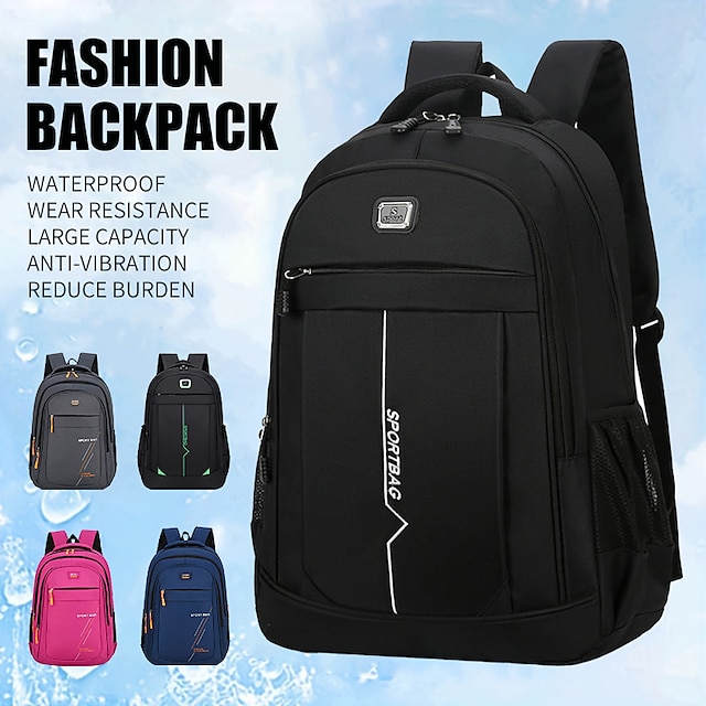  Waterproof Men's Backpack Work 15.6 Laptop Men Business Backpack College School Backpack for Boy Girl Book Bag Travel Back Pack