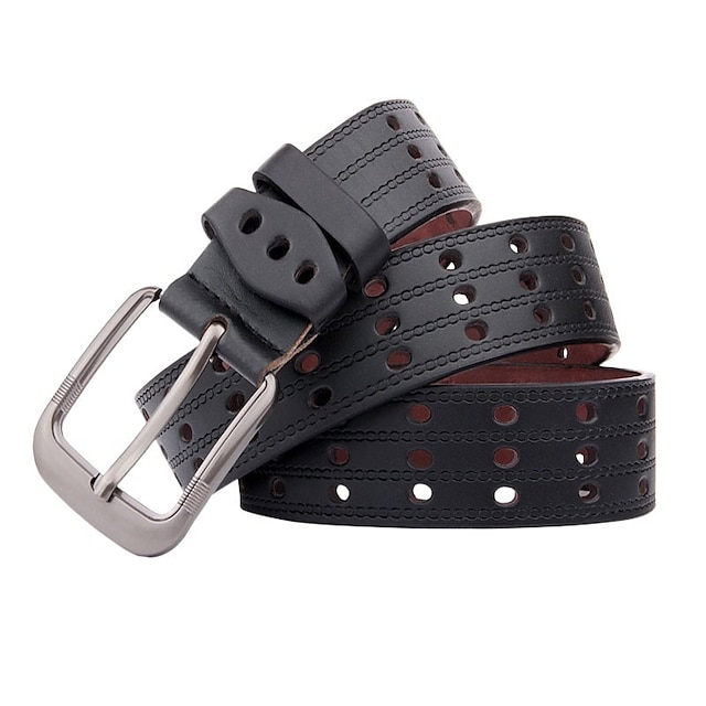  Men's Sashes Belt Men's belt Waist Belt Black White PU Leather Alloy Modern Contemporary Solid / Plain Color Daily Wear Vacation Casual Daily
