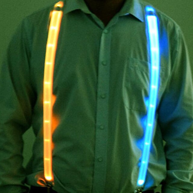 Light Up Men's Led Suspenders Bow Tie Perfect For Music Suspenders ...