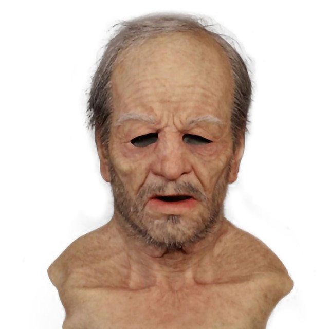  Cosplay alter Mann Maske UFO Alien Kopfbedeckung kahl gutaussehend junge Schönheit alte Oma Cos Vollgesichtsmaske