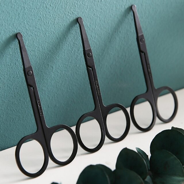 Nose Hair Scissors Stainless Steel Round Head Beauty Trimmer Nose Hair