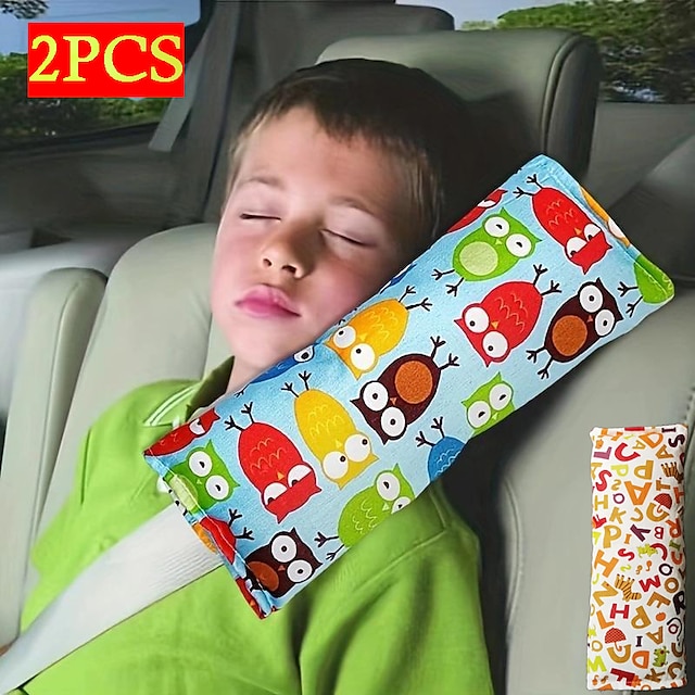  starfire 2ks auto dětský bezpečnostní pás ramenní chránič barevný kreslený vzor auto spací ramenní polštář