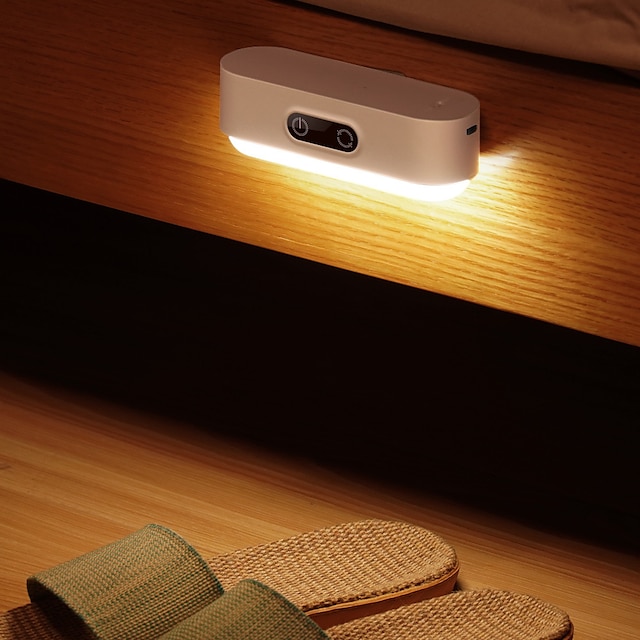  détection humaine veilleuse gradation lampe de nuit usb rechargeable protection des yeux lampe de bureau dortoir chambre salle de bains couloir éclairage d'escalier