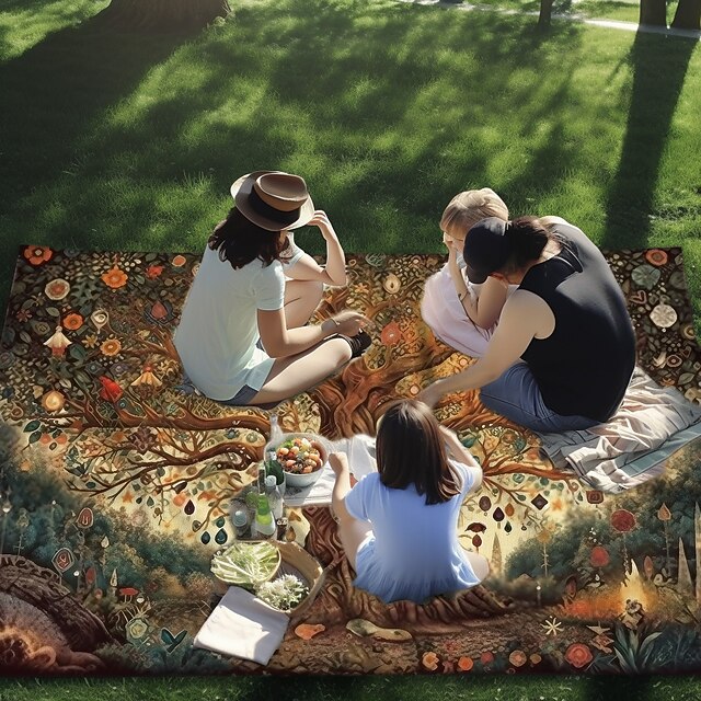 Tree of Life Hanging Tapestry Sun Moon Wall Art Large Tapestry Mural