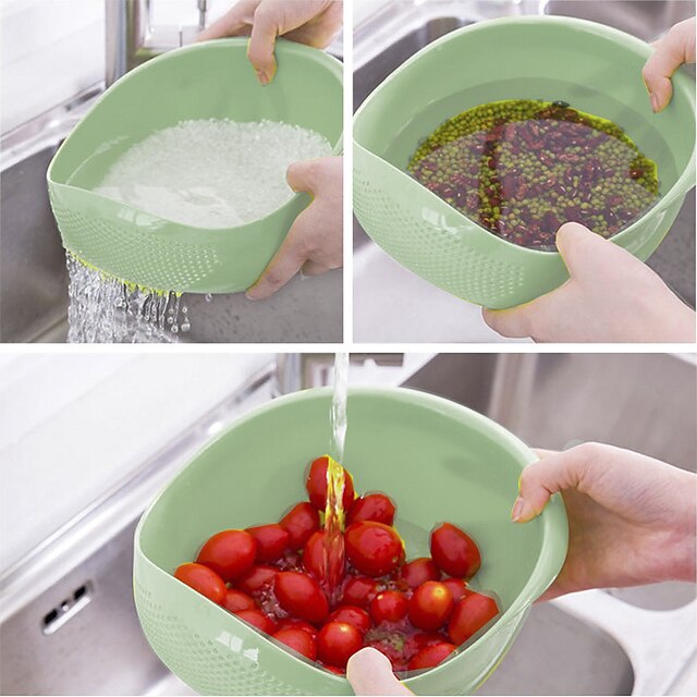 1pc MultiFunctional Kitchen Washing Basket Basin Convenient Features