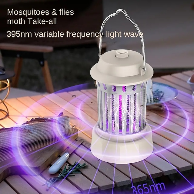  scossa elettrica interna aspirazione zanzara repellente per zanzare luce da campeggio insetticida domestico trappola leggera zanzare luce notturna lampada zanzara