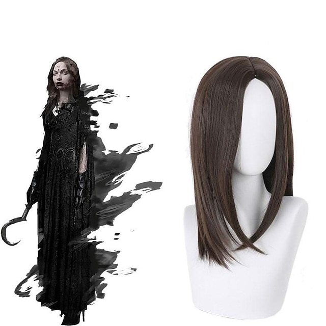  Resident Evil 8 Vampire Daughters 3 Style Brown Cosplay Wigs Halloween Wigs