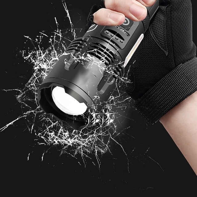 Super XHP70 LED Flashlight High Power Tactical Flashlight Charging