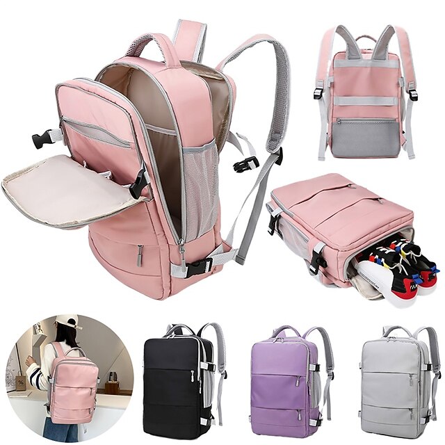 Women Travel Backpack Water Repellent Anti-Theft Stylish Casual Daypack Bag with Luggage Strap USB Charging Port Backpack 14
