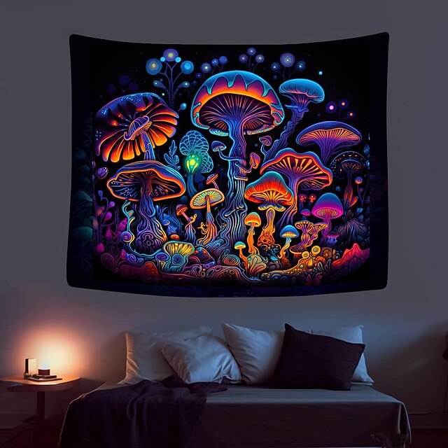 Blacklight Tapestry UV Reactive Glow in the Dark Glow Party Neon ...