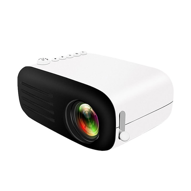  LED Miniprojektor Videoprojektor til hjemmebiograf 480x320P 600 lm Kompatibel med TF