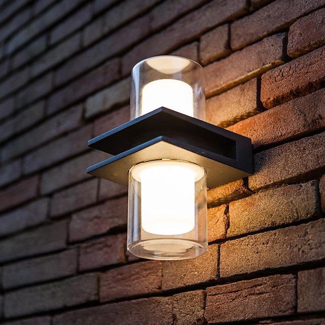  kültéri fali lámpatestek fel és le fény vízálló fali lámpás lámpatest falra szerelhető világítás modern fali lámpák teraszra bejárati ajtó bejárati meleg fehér 110-240v