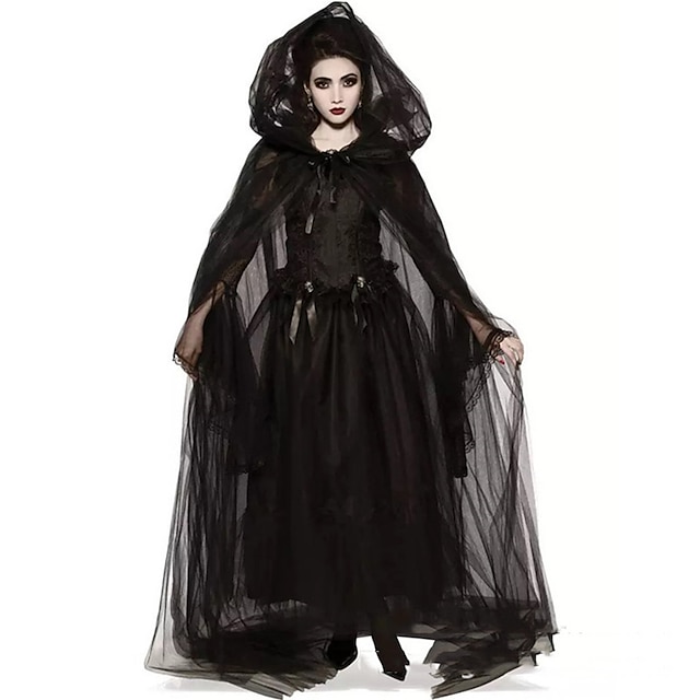  Bruxa Diabo Noiva Fantasma Dia das Bruxas Traje Cosplay Festa a Fantasia Baile de Máscara Noite de Walpurgis Roupa Fantasias Adulto Mulheres Baile de Máscaras Carnaval Espetáculo Festa dia das Bruxas