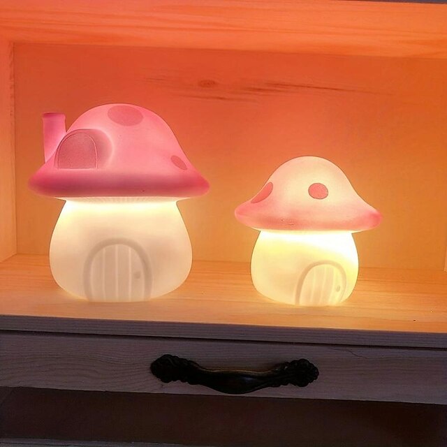 Mushroom Night Light Table Lamp, Mini LED Atmosphere Light for Bedroom