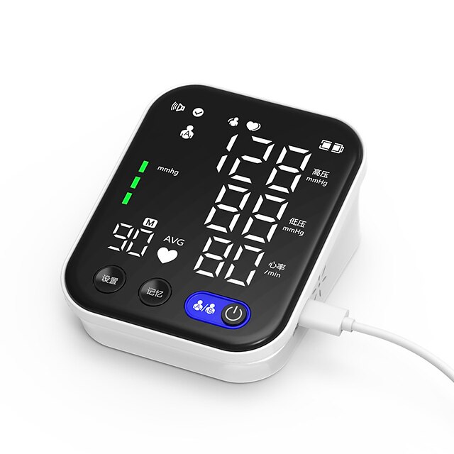  Il monitor della pressione arteriosa 2023 con macchina per la pressione sanguigna vocale ha un ampio display a led - polsino da polso automatico digitale per la pressione sanguigna