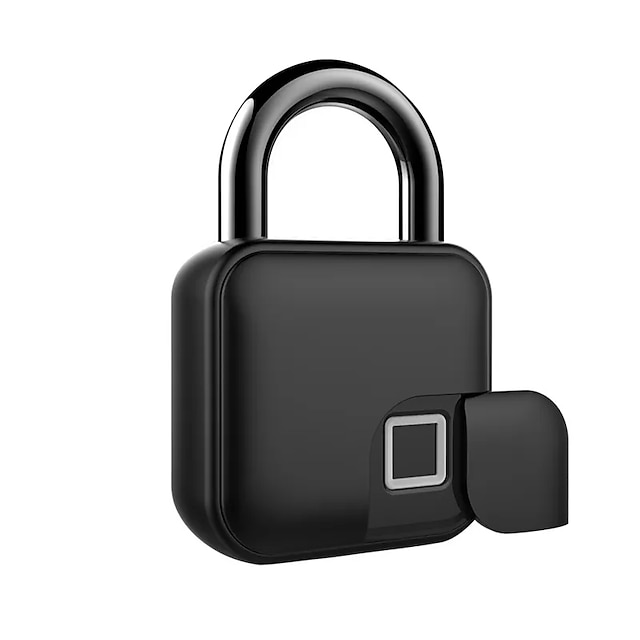  Tuya Smart Fingerprint Bluetooth Waterproof Smart Padlock Cabinet Lock Cabinet Lock Dormitory Anti-Theft Lock USB Rechargeable