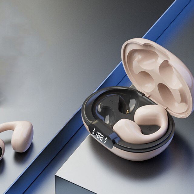 1 Stück schmerzlos tragende Ohrclip-Ohrhörer, drahtlose TWS-Bluetooth5.3-Ohrhörer mit Mikrofon