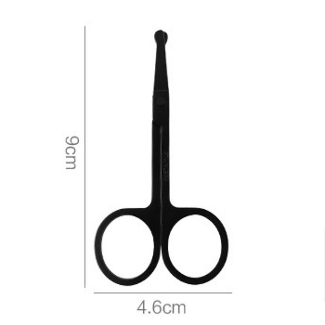 Nose Hair Scissors Stainless Steel Round Head Beauty Trimmer Nose Hair