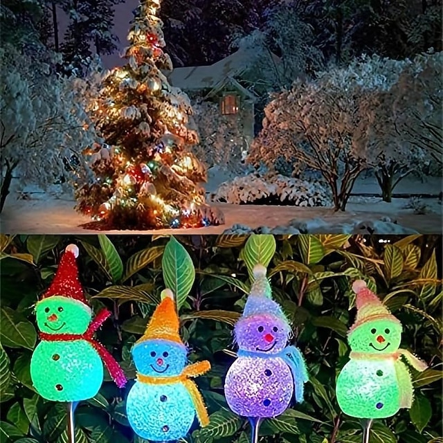 Solar-Weihnachtsmann-Bodenlampe – Solarbetrieben, Warmweiß Oder Bunt, Für Außenbereich, 8–10 H