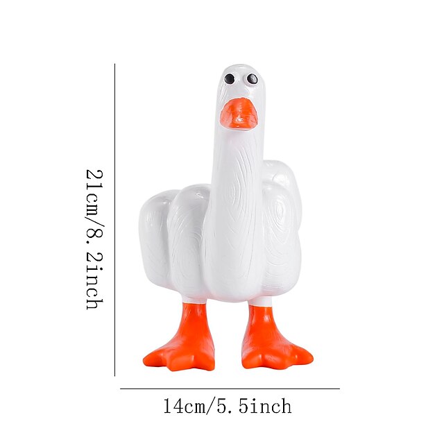 Middle Finger Duck Figurines Funny Duck You Figurine, Rude Duck ...