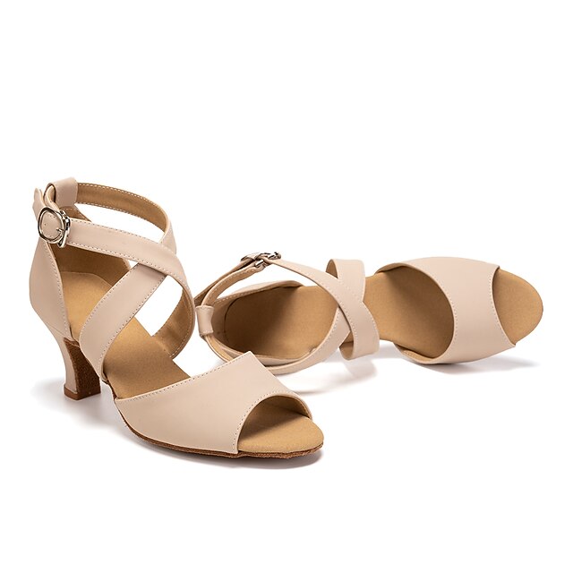 Women's Latin Dance Shoes Female's Ballroom Salsa Dance Shoes Wide