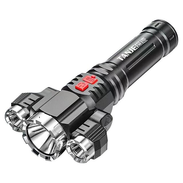 Super Bright LED Flashlight USB Rechargeable Tactical Flashlight Hunting Torch Outdoor Emergency Camping Searchlight 14